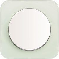 Berker R.1, Рамка: полярная белизна. Вставка: полярная белизна. Стекло