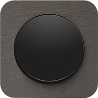 Berker R.1, Рамка: антрацитовый. Вставка: черный. Сланец натуральный