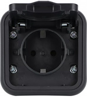 Donel W55, Встраиваемая розетка, цвет: Антрацит