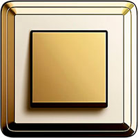 GIRA, ClassiX, Цвет: Латунь/Кремовый