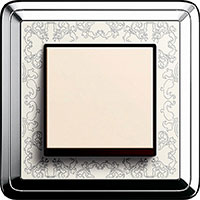 GIRA, ClassiX, Цвет: Хром/Кремовый