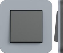 Gira, E3, Цвет: Серо-голубой матовый / Основание антрацит