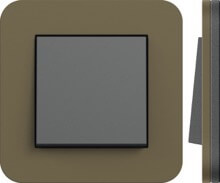 Gira, E3, Цвет: Дымчатый матовый / Основание антрацит