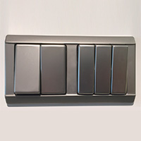 Блок выключателей, Gira Edelstahl, Серия 20, Цвет: Сталь