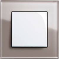 GIRA, Esprit, Цвет: Дымчатое стекло / Белый глянцевый