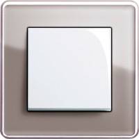 GIRA, Esprit, Цвет: Дымчатое стекло Glass C / Белый глянцевый