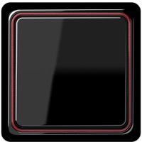 JUNG, CD plus, Цвет: Черный / Красный металлик