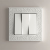 Выключатель трехклавишный Werkel Flock, цвет: белый