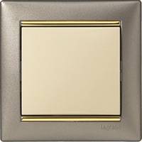 Legrand, Valena, Цвет: Титан / Золотой штрих