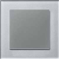 Schneider Electric, Atlas Design, Цвет: Глянцевое стекло Алюминий