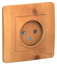 Розетка без заземления Schneider Electric, серия Blanca, Цвет: Дерево Ясень