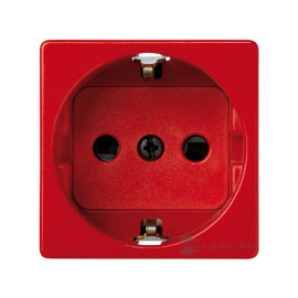 Розетка
Simon 44 Aqua,  Simon 27 play,  Simon 27 neos,  Simon 27,  со шторками,  с заземлением,  одинарная,  безвинтовые клеммы,   цвет - красный,  пластмасса,  27432-68,  Simon
 - PULSAL.RU