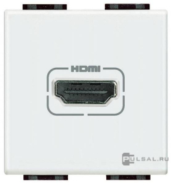 Розетка HDMI
LivingLight,  LivingLight AIR,   цвет - белый,  пластмасса,  N4284,  BTicino
 - PULSAL.RU