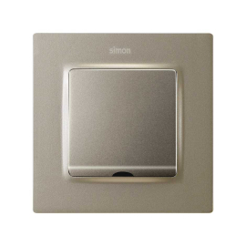 Накладка
Simon 82 Concept,   цвет - шампань матовый,  пластмасса,  8200051-094,  Simon
 - PULSAL.RU