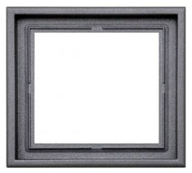 Рамкa
Modern,  1 пост,   цвет - антрацит,  вертикальная,  горизонтальная,  пластмасса,  K14-445-01.M/BM,  LIREGUS
 - PULSAL.RU