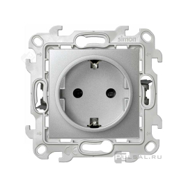 Розетка Push&Go
Simon 24 Harmonie,  без шторок,  с заземлением,  одинарная,  безвинтовые клеммы,   цвет - алюминий,  пластмасса,  2420434-033,  Simon
 - PULSAL.RU