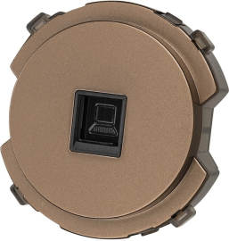 Розетка компьютерная RJ45 Cat.5 (UTP)
Байкал,  одинарная,   цвет - бронза,  пластмасса,  SQ1819-0414,  TDM
 - PULSAL.RU