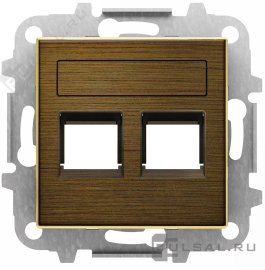 Накладка
SKY,  двойная,   цвет - латунь античная,  металл,  8518.2 OE,  2CLA851820A1201,  ABB
 - PULSAL.RU