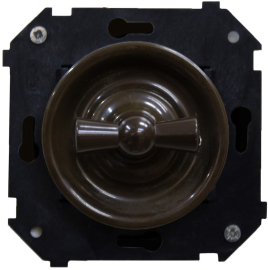 Переключатель перекрестный
Шедель,   цвет - коричневый,  пластмасса,  B3-203-22,  Bironi
 - PULSAL.RU