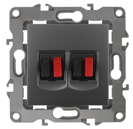 Розетка акустическая
Эра 12,  2 пары,   цвет - графит,  пластмасса,  Б0027467,  12-3112-12,  ЭРА
 - PULSAL.RU