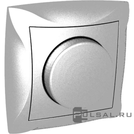 Светорегулятор (диммер) 60-300 Вт с рамкой
Дуэт,  поворотный,  лампы накаливания и галогенные 220В (R),   цвет - серебристый,  пластмасса,  WDE000334,  Schneider Electric
 - PULSAL.RU