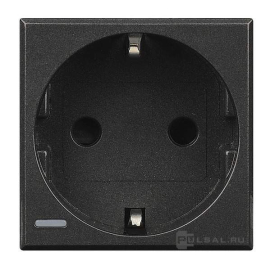 Розетка
Axolute,  Axolute AIR,  со шторками,  с заземлением,  одинарная,  винтовые клеммы,   цвет - антрацит,  пластмасса,  HS4141,  BTicino
 - PULSAL.RU