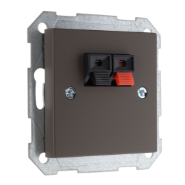 Розетка акустическая
Epsilon,  Retro Liregus,  1 пара,   цвет - коричневый матовый,  пластмасса,  IGL-2-01.R/ON31,  LIREGUS
 - PULSAL.RU