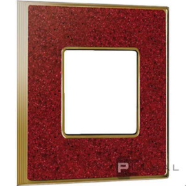 Рамка
Vintage Corinto,  1 пост,   цвет - золото блестящее (bright gold), красная помпея (pompeired),  вертикальная,  горизонтальная,  камень,  металл,  FD01331PROB,  FEDE
 - PULSAL.RU