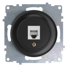 Розетка телефонная
Garda,  Florence,  одинарная,   цвет - черный,  пластмасса,  1E20601303,  2172815,  OneKeyElectro
 - PULSAL.RU