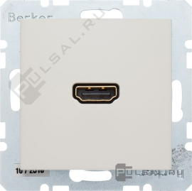 Розетка HDMI с прямым гнездом
S.1,   цвет - бежевый глянцевый,  пластмасса,  3315428982,  33 1542 89 82,  Berker
 - PULSAL.RU
