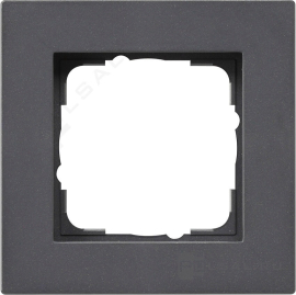 Рамка для установки заподлицо
E2,  1 пост,   цвет - антрацит,  вертикальная,  горизонтальная,  пластмасса,  0211235,  0211 235,  Gira
 - PULSAL.RU