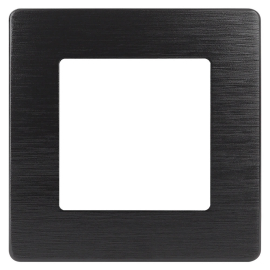 Рамка Сатин
Эра 12,  1 пост,   цвет - черный сатин,  вертикальная,  горизонтальная,  пластмасса,  Б0052504,  12-5101-06,  ЭРА
 - PULSAL.RU