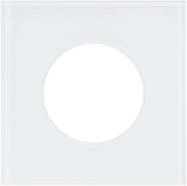 Рамка для розеток
GLARE,  1 пост,   цвет - белое стекло,  вертикальная,  горизонтальная,  стекло,  043832 ARL,  043832,  Аrlight
 - PULSAL.RU