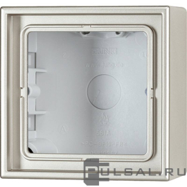 Накладная коробка c рамкой
LS 990,  LS 1912,   цвет - нержавеющая сталь,  пластмасса,  ES2581A-L,  ES 2581 A-L,  JUNG
 - PULSAL.RU