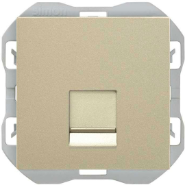 Розетка компьютерная RJ45 Cat.6 (UTP)
Simon 270,  одинарная,   цвет - шампань матовый,  пластмасса,  20000187-094,  Simon
 - PULSAL.RU