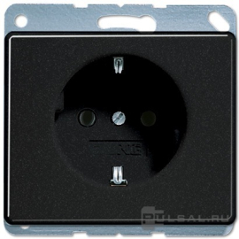 Розетка
SL 500,  без шторок,  с заземлением,  одинарная,  безвинтовые клеммы,   цвет - черный,  пластмасса,  SL520SW,  SL 520 SW,  JUNG
 - PULSAL.RU