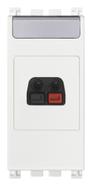 Розетка акустическая
Arke,  1 пара,   цвет - белый,  пластмасса,  19583.B VIM,  19583.B,  Vimar
 - PULSAL.RU