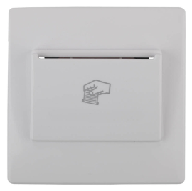 Накладка карточного выключателя
Эра 12,  без подсветки,   цвет - белый,  пластмасса,  Б0043200,  12-6201-01,  ЭРА
 - PULSAL.RU