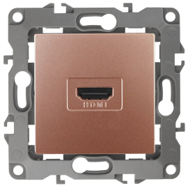 Розетка HDMI
Эра 12,   цвет - медь,  пластмасса,  Б0027489,  12-3114-14,  ЭРА
 - PULSAL.RU
