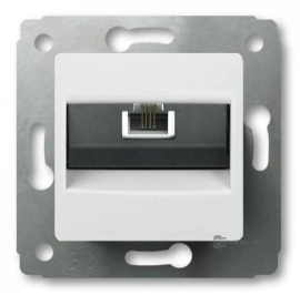 Розетка телефонная RJ11
Cariva,  одинарная,   цвет - белый,  пластмасса,  773638,  7 736 38,  Legrand
 - PULSAL.RU