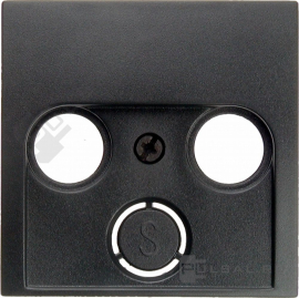 Накладка
B.3,  B.7,  телевизионная (TV),  спутниковая (SAT),  радио (R),  двойная,  тройная,   цвет - антрацит матовый,  пластмасса,  12031606,  1203 16 06,  Berker
 - PULSAL.RU