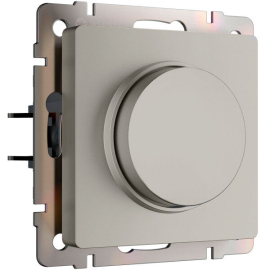 Светорегулятор (диммер) 600 Вт/ВА, для LED 200 Вт/ВА
Elite,  Platinum,  Acrylic,  Baguette,  Senso,  Slab,  Split,  Alumax,  Favorit,  Aluminium,  Antik,  Metallic,  поворотно-нажимной,  лампы накаливания и галогенные 220В (R),  лампы с электронным (емкостным) трансформ.(C),  диммируемые лампы LED 220В (LEDi тип C),   цвет - дымчатый,  пластмасса,  W1242004,  a069461,  Werkel
 - PULSAL.RU