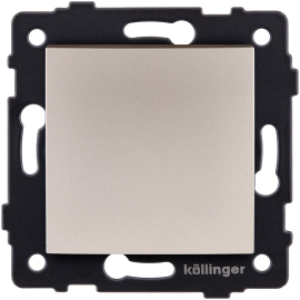 Выключатель с изогнутой клавишей
Aspekt,  Eleganz,  Reflex,  одноклавишный,  без подсветки,   цвет - золотой,  пластмасса,  REA-R-001GD,  Kollinger
 - PULSAL.RU