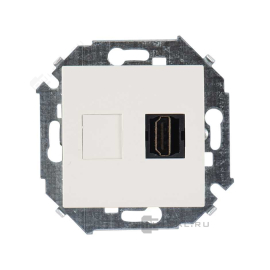Розетка HDMI типа A
Simon 15,   цвет - слоновая кость,  пластмасса,  1591407-031,  Simon
 - PULSAL.RU