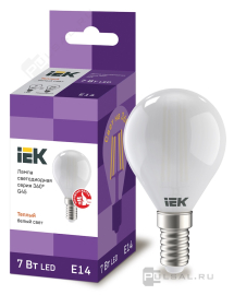 Лампа
филаментная
Лампы IEK,   цоколь - E14,   мощность - 7Вт,   световой поток - 630Лм,   цветовая температура - 3000К,  не диммируется,  LLF-G45-7-230-30-E14-FR,  IEK - PULSAL.RU