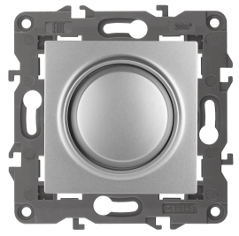 Светорегулятор (диммер) 15-400 Вт, для LED 5-300 ВА
Elegance,  поворотно-нажимной,  лампы накаливания и галогенные 220В (R),  лампы с индукционным (обмоточным) трансформ.(L),  лампы с электронным (емкостным) трансформ.(C),  диммируемые лампы LED 220В (LEDi тип L),  диммируемые лампы LED 220В (LEDi тип C),   цвет - алюминий,  пластмасса,  Б0034341,  14-4101-03,  ЭРА
 - PULSAL.RU