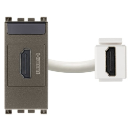 Розетка HDMI
Arke,   цвет - металл,  пластмасса,  19346.M VIM,  19346.M,  Vimar
 - PULSAL.RU