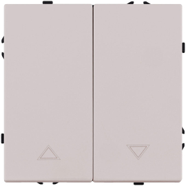 Выключатель для жалюзи
Eclipse,  без фиксации,  без подсветки,   цвет - кашемир матовый,  пластмасса,  EC-013CM,  Kollinger
 - PULSAL.RU