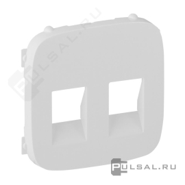 Накладка
Valena Allure,  2 пары,   цвет - белый,  пластмасса,  755375,  7 553 75,  Legrand
 - PULSAL.RU