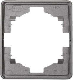 Рамка Round 
Miele Round,  1 пост,   цвет - титан,  горизонтальная,  пластмасса,  KR-78-0751-2,  Kranz
 - PULSAL.RU